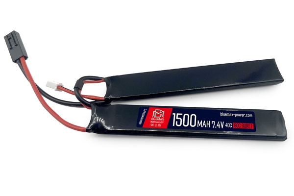 1500mAh 7.4V 40C Extreme LiPo Airsoft Battery Nunchuck