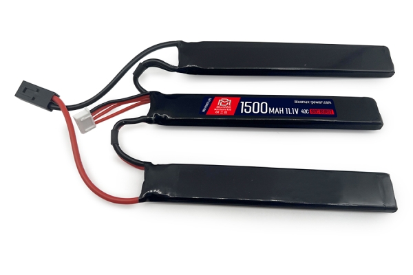 1500mAh 11.1V 40C Extreme LiPo Airsoft Battery Triple