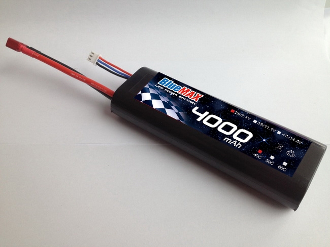 7.4V 4000mAh 40C Round LiPO Battery for Racing Car