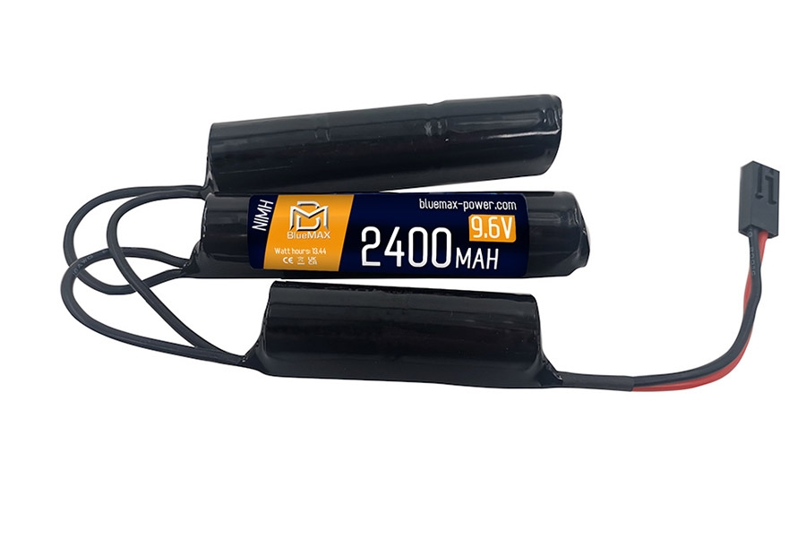 8 cell 9.6V 2400mAh NiMH Battery Pack Crane Stock for AEG