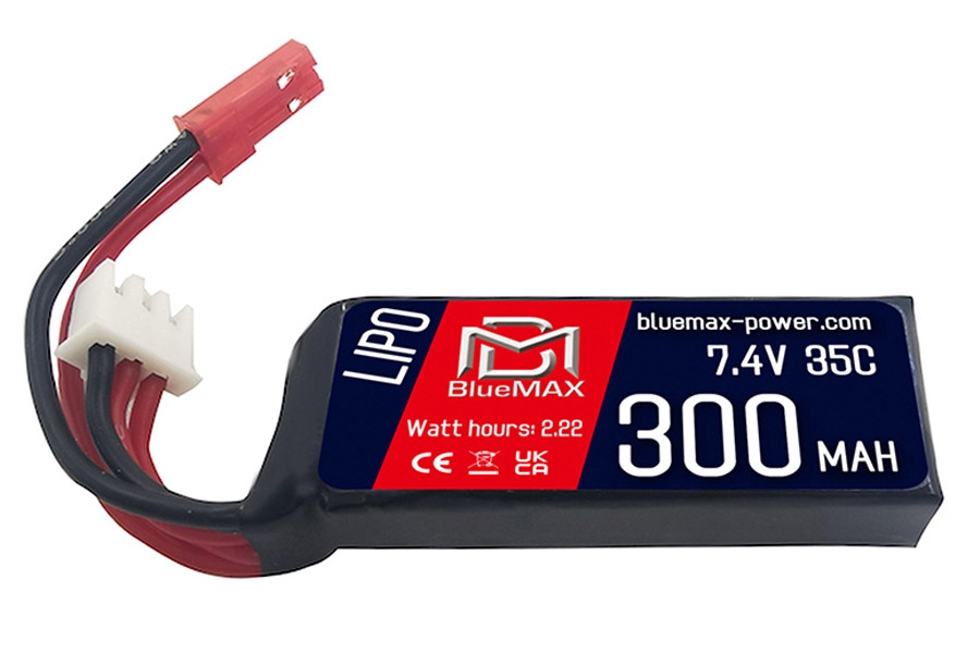 PolarStar 7.4v 300mAH LiPo Battery (JST) for HPA