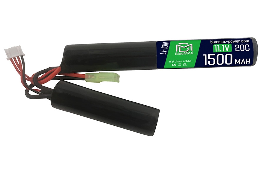 11.1V 20C Cylindrical Li-Ion 1500mAh Airsoft Crane Battery