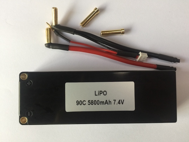 90C Standard LiPO 7.4V 5800mAh for Competition Racing