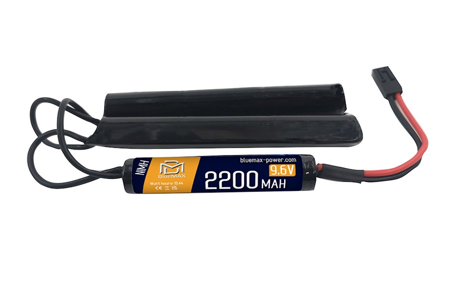 8 cell 9.6V 2200mAh NiMH Battery Pack Crane Stock for Airsoft Gun