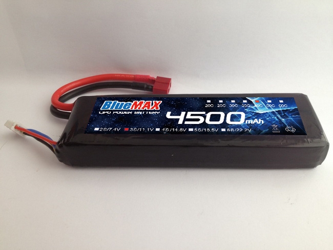 40C 4500mAh 11.1V High Drain Lipo Pack for RC Aircrafts