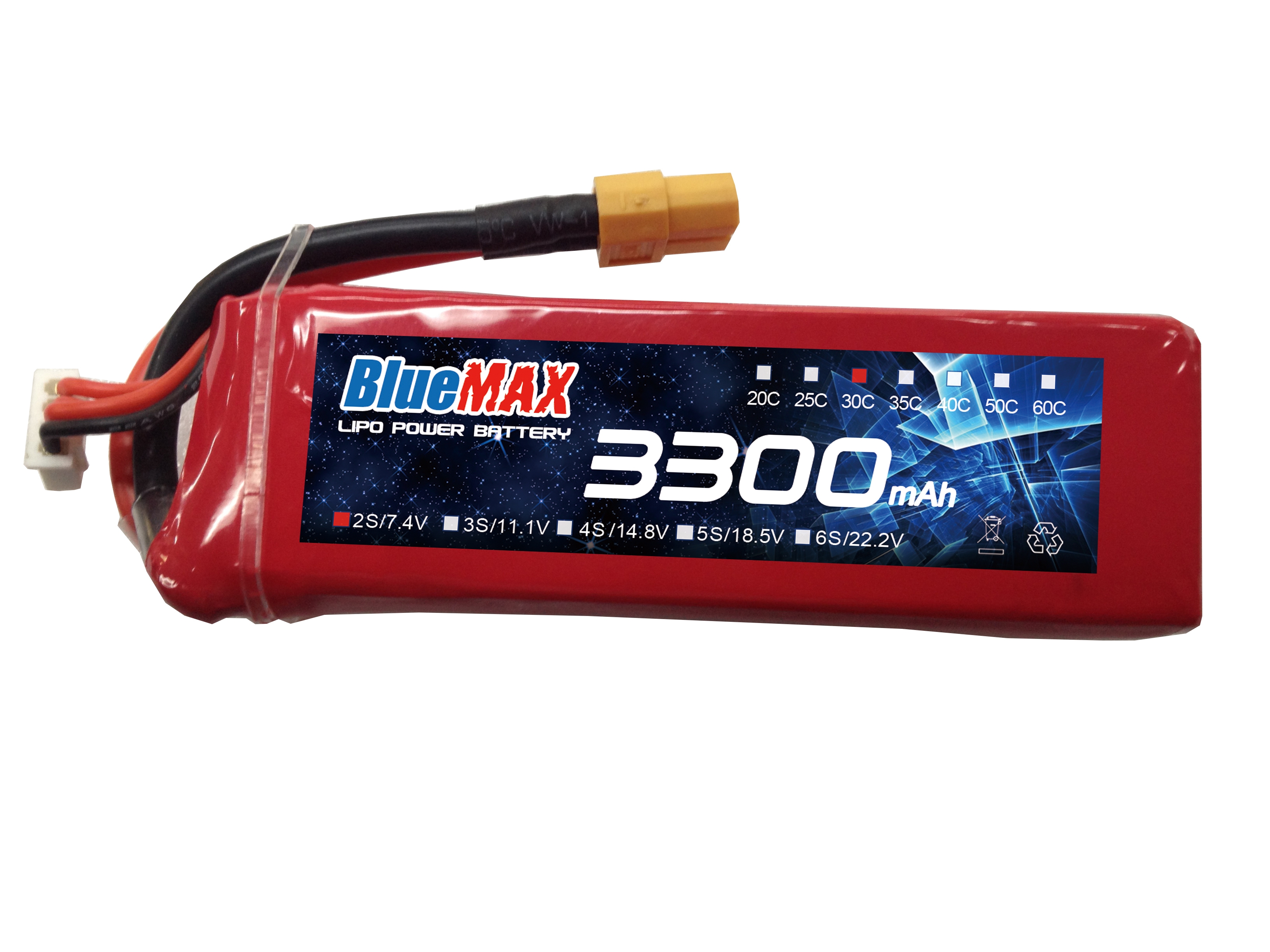 3300mAh 30C 7.4V LiPO