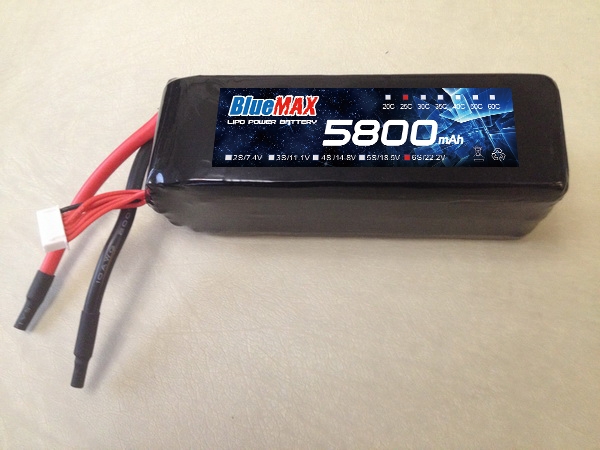 5800mAh 6S1P 22.2V  LiPO Battery for Multirotor