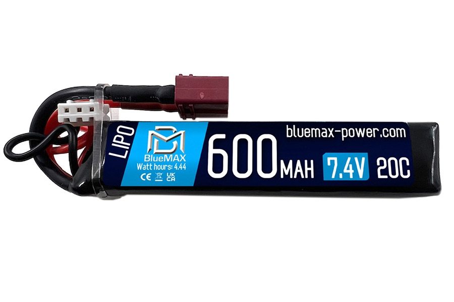 600mAh LiPo 7.4v 20C (PDW) w/ Deans