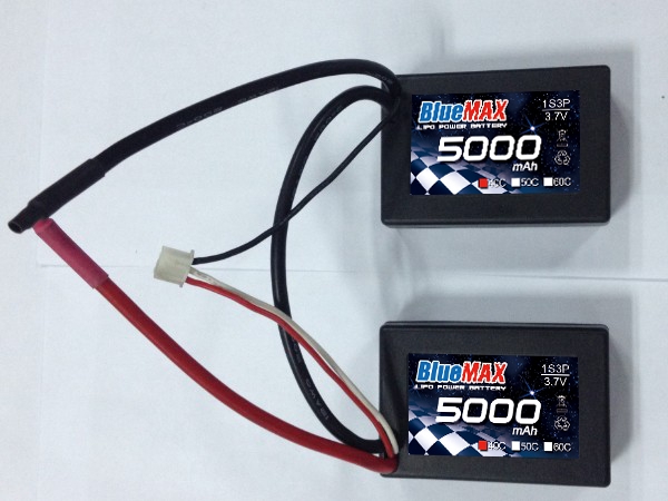 5000mAh 40C Lipo Battery Saddle Pack