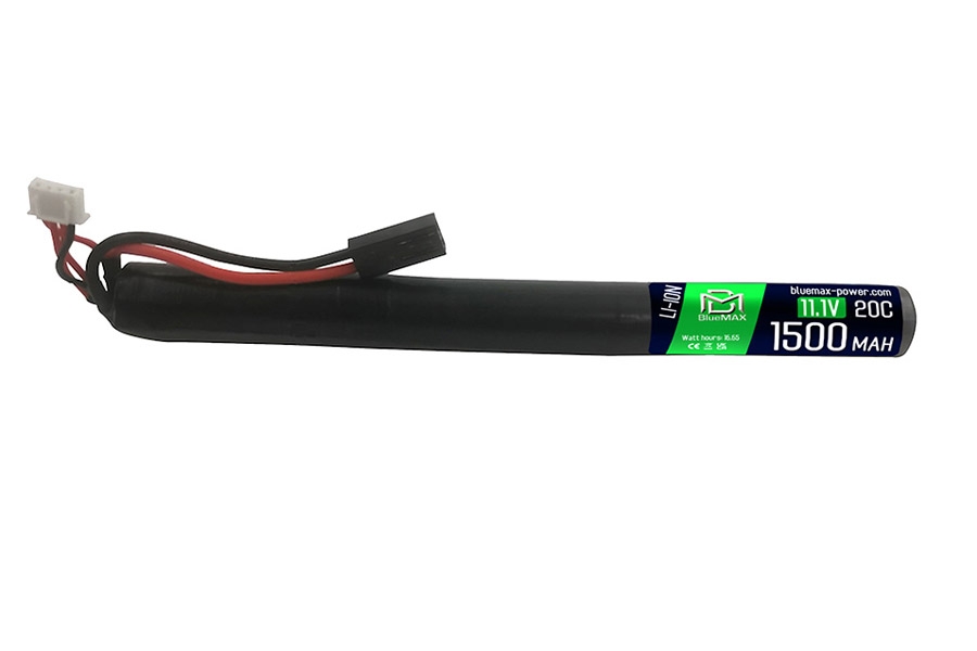 11.1V 20C Cylindrical Li-Ion 1500mAh Airsoft Battery Stick