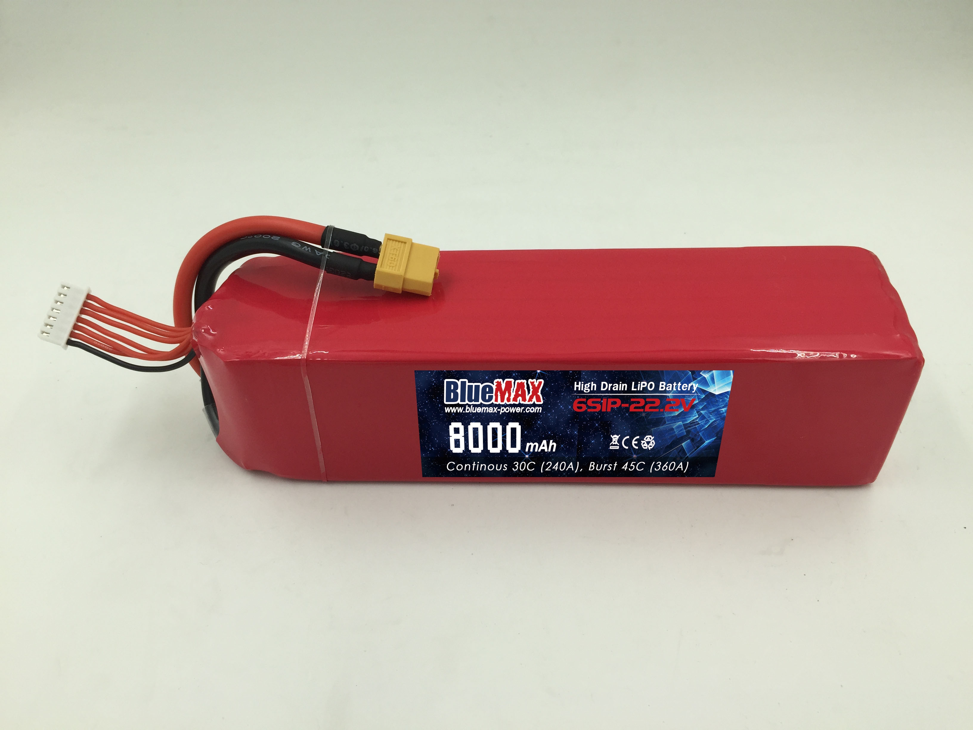 6S1P 22.2V 8000mAh 30C LiPO Battery for Walkera QR X800 S800 Multi-copters