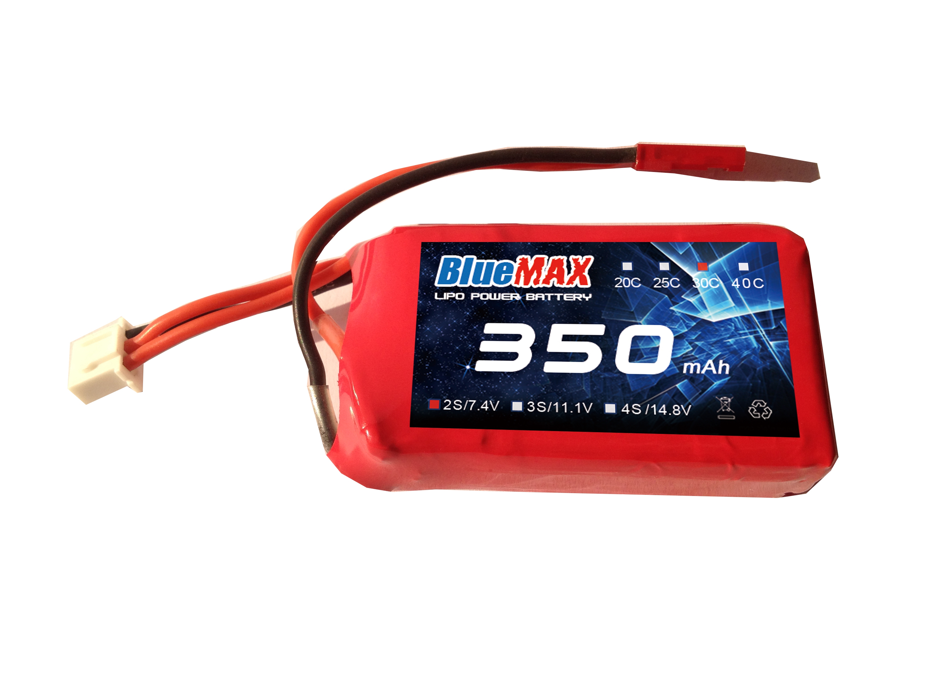 350mAh 2S1P 7.4V 30C Lipo Battery for RC Helicopter