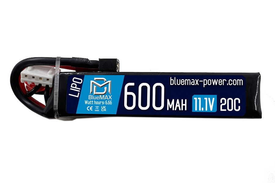 600mAh LiPo 11.1v 20C (PDW) w/ Mini Deans