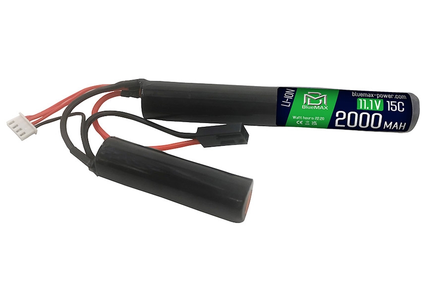 11.1V 15C Cylindrical Li-Ion 2000mAh Airsoft Crane Battery