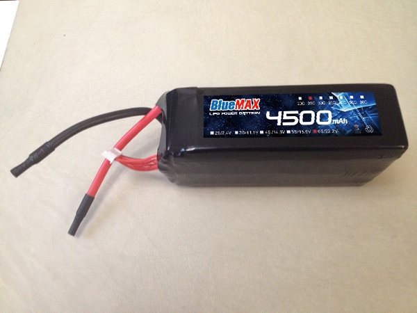 4500mAh 6S1P 22.2V  LiPO Battery Pack for Multirotor