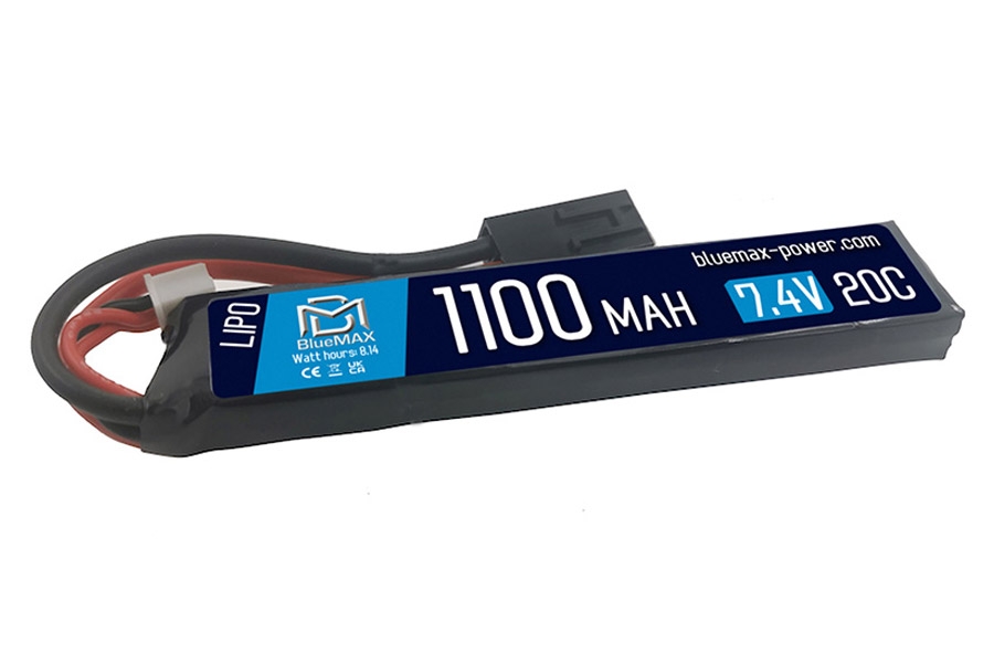 LiPo Airsoft Battery 1100mAh 20C 7.4V Stick Pack