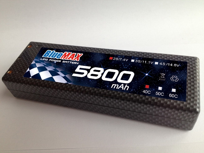 5800mAh 7.4V 40C Hardcase Lipo Battery for Racing Car