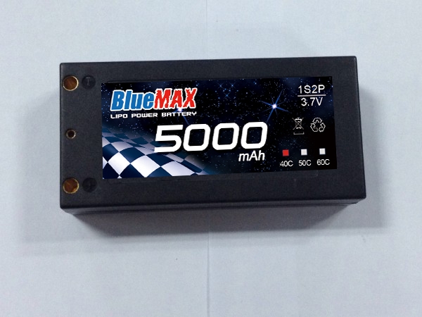 5000mAh 7.4V 40C Lipo Battery  Shorty Pack