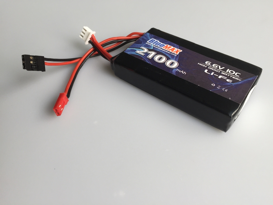 LI-FE 2100mAh 2S1P 6.6V Battery Pack for RC Receiver (RX)