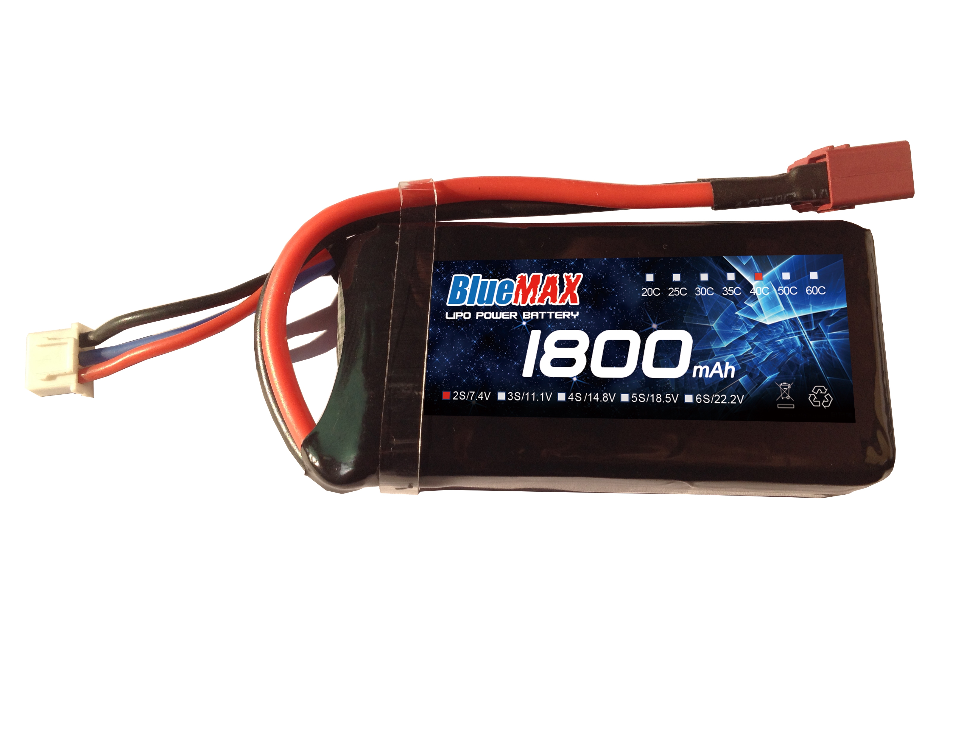 1800mAh 40C 7.4V LiPO