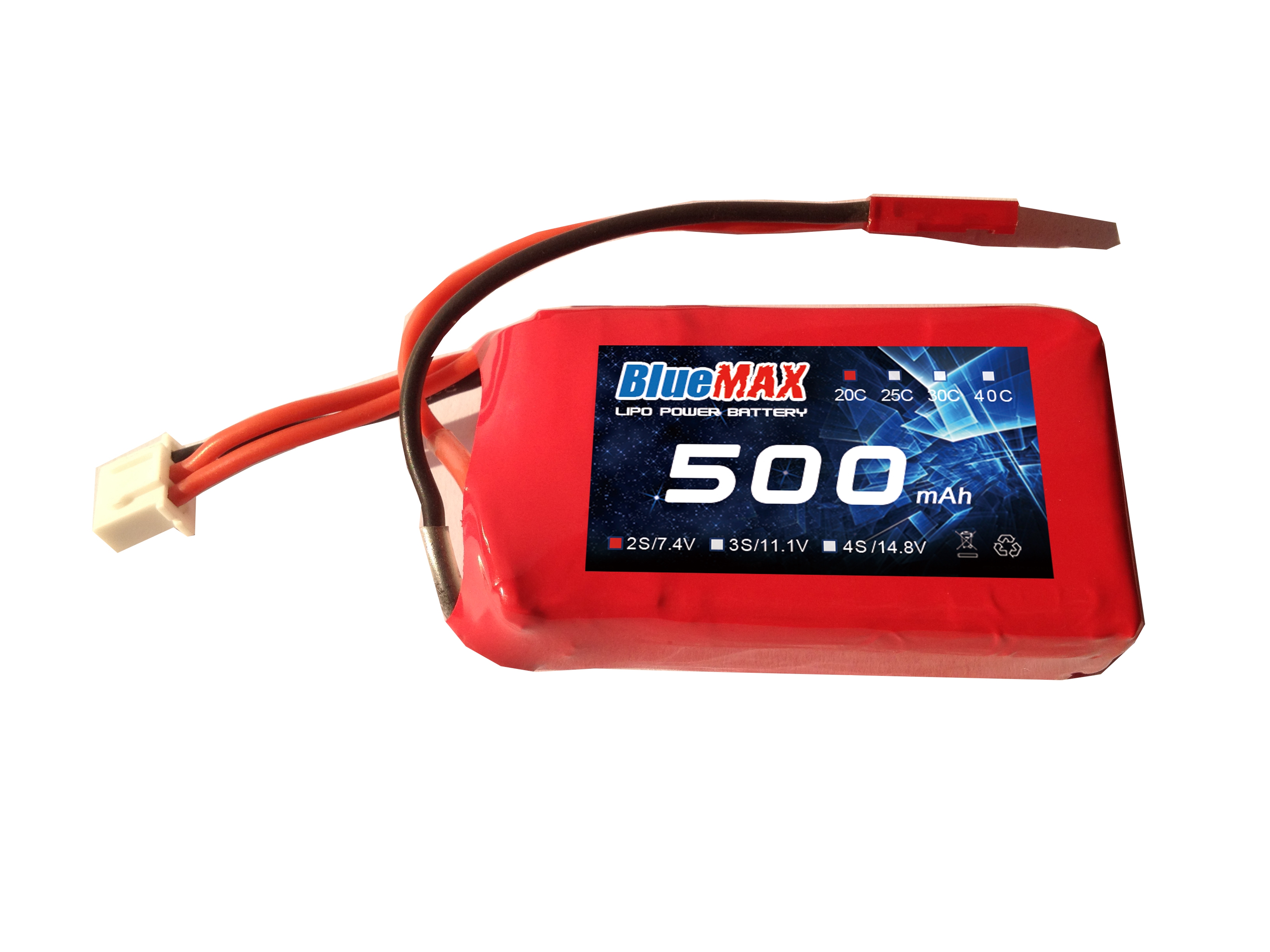 500mAh 20C 7.4V LiPO for RC Helis