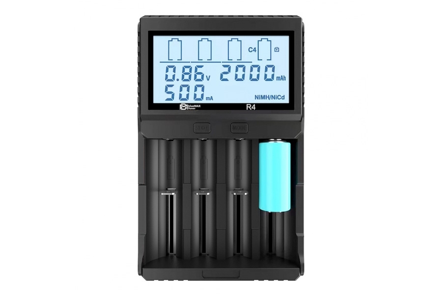 R4 LCD Universal Charger (4 slots)