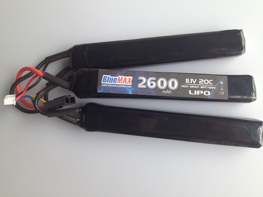 11.1V 2600mAh 20C LiPo Crane Stock Battery (3-stick)