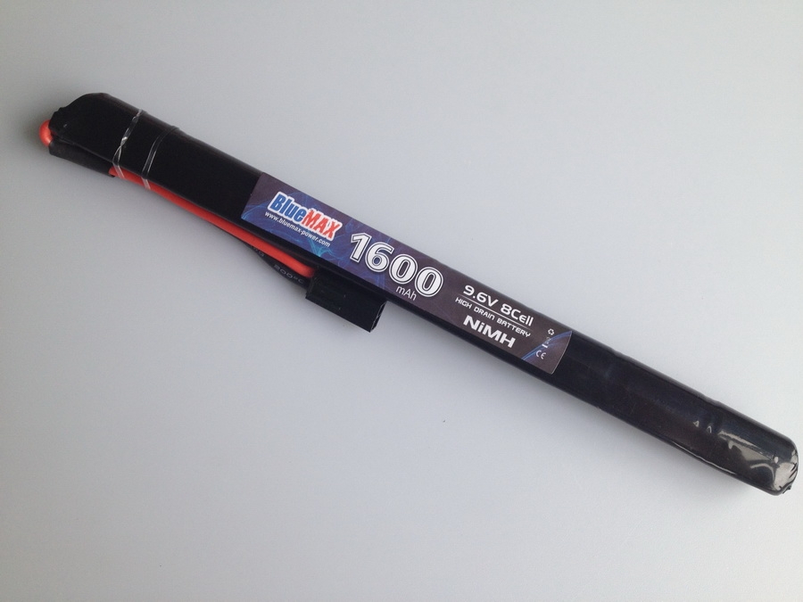 9.6V 1600mAh NiMH Airsoft Battery AK Stick Type