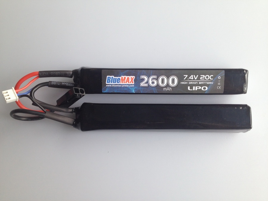 7.4v 2600mAh 20C LiPO Battery Nunchuck Type (Butterfly)