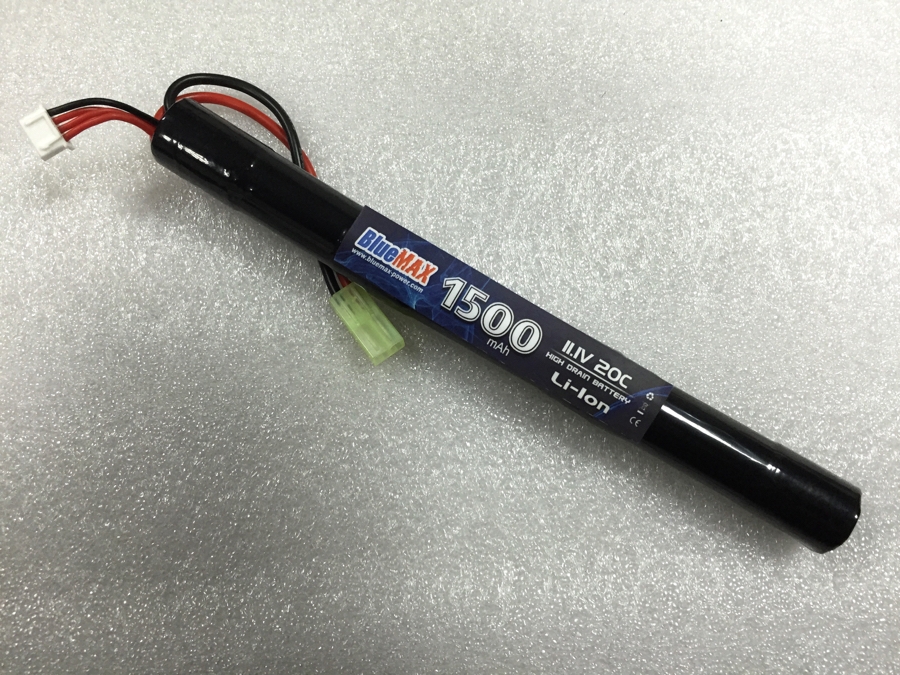 11.1V 1500mAh 20C Airsoft Li-Ion Stick Type Battery