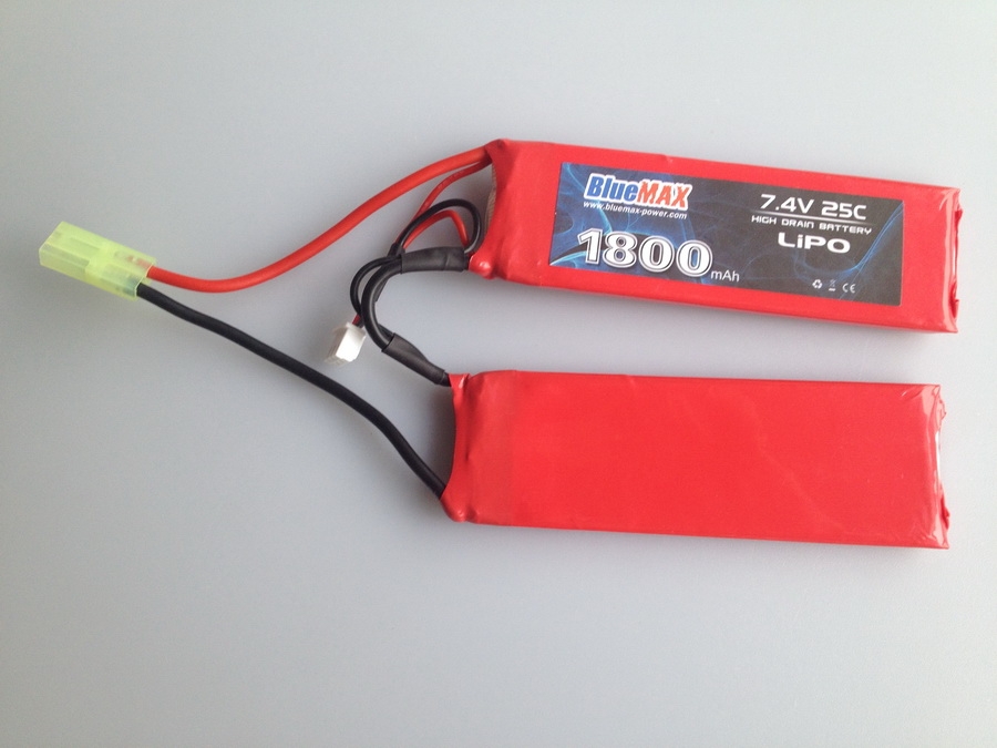 7.4v 1800mAh 25C LiPO Airsoft Battery Butterfly Type