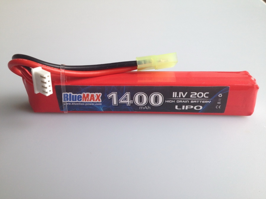 11.1V 1400mAh 20C LiPO Battery Pack Stick Type