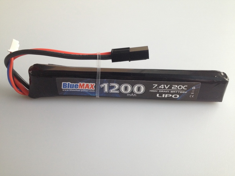 7.4v 1200mAh 20C LiPO Airsoft Gun Battery Stick Type