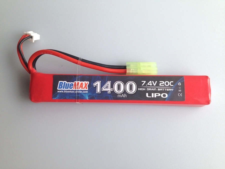 7.4V 1400mAh 20C LiPO Battery Pack Stick Type