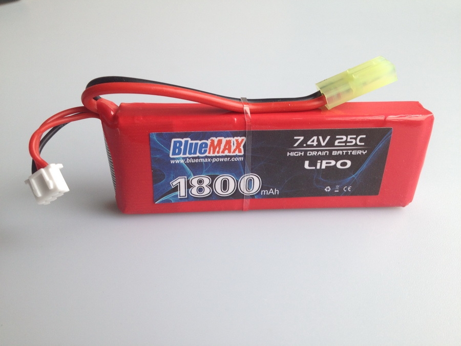 7.4v 1800mAh 25C LiPO Airsoft Battery Brick Type