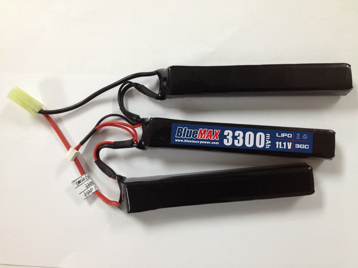 3300mAh 3S3P 11.1V 30C LIPO Pack Triple Style