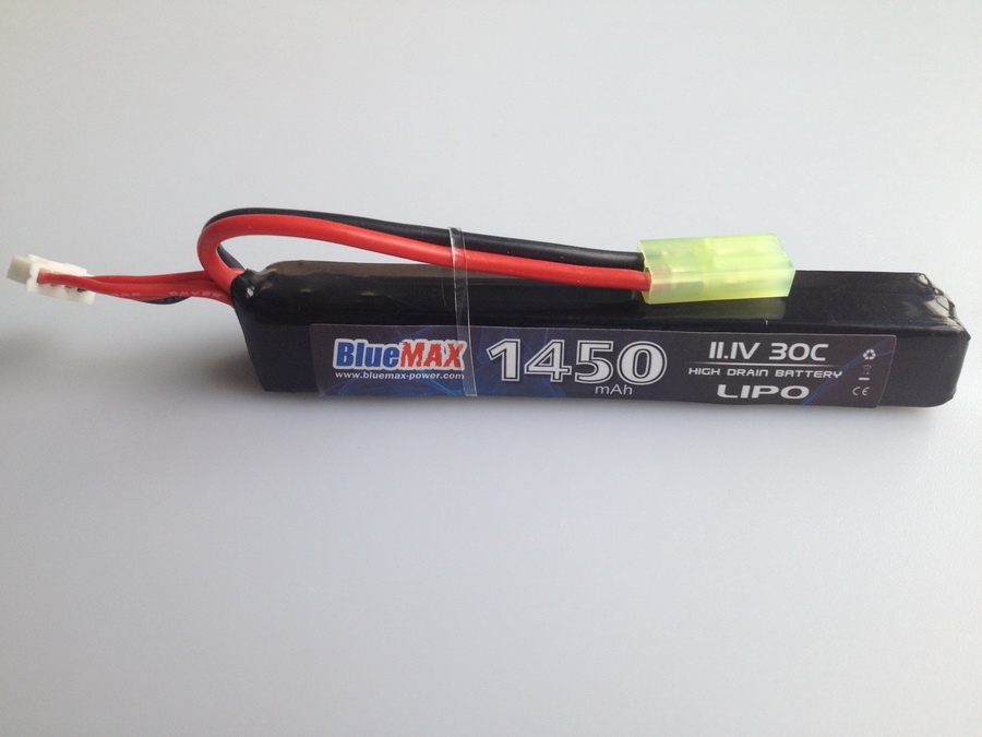 11.1v 1450mAh 30C-60C LiPO Airsoft AEG Battery Stick Type